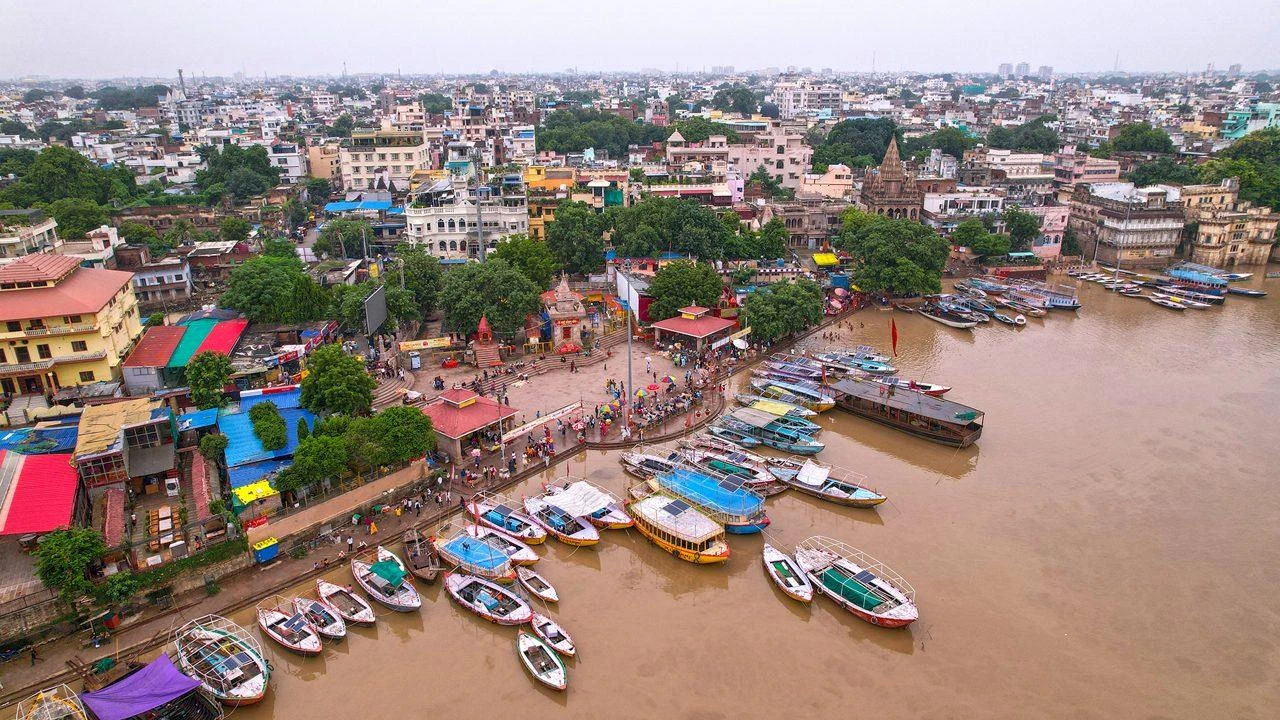 Assi Ghat on the River Ganga in Varanasi