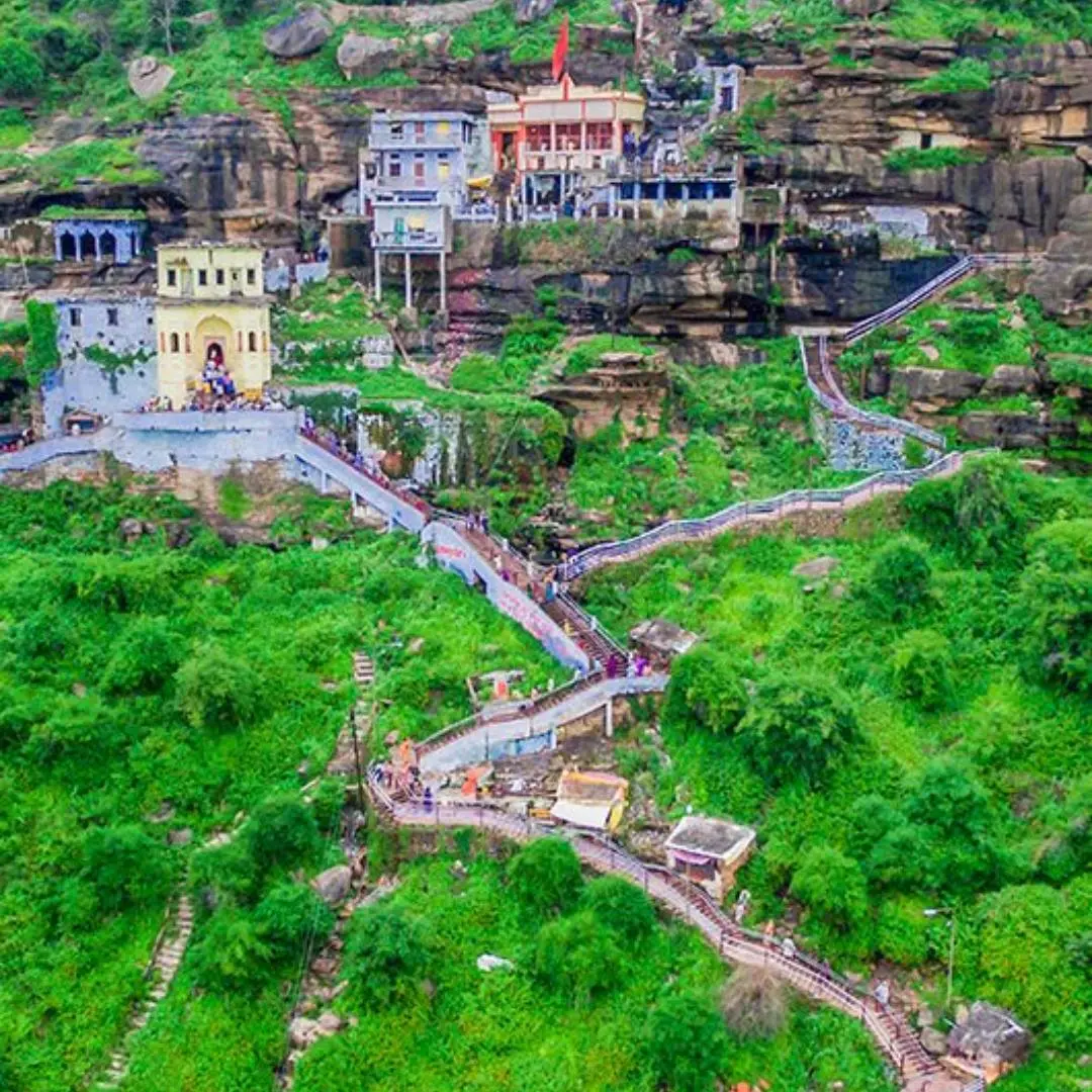 Hanuman Dhara temple and hill in Chitrakoot