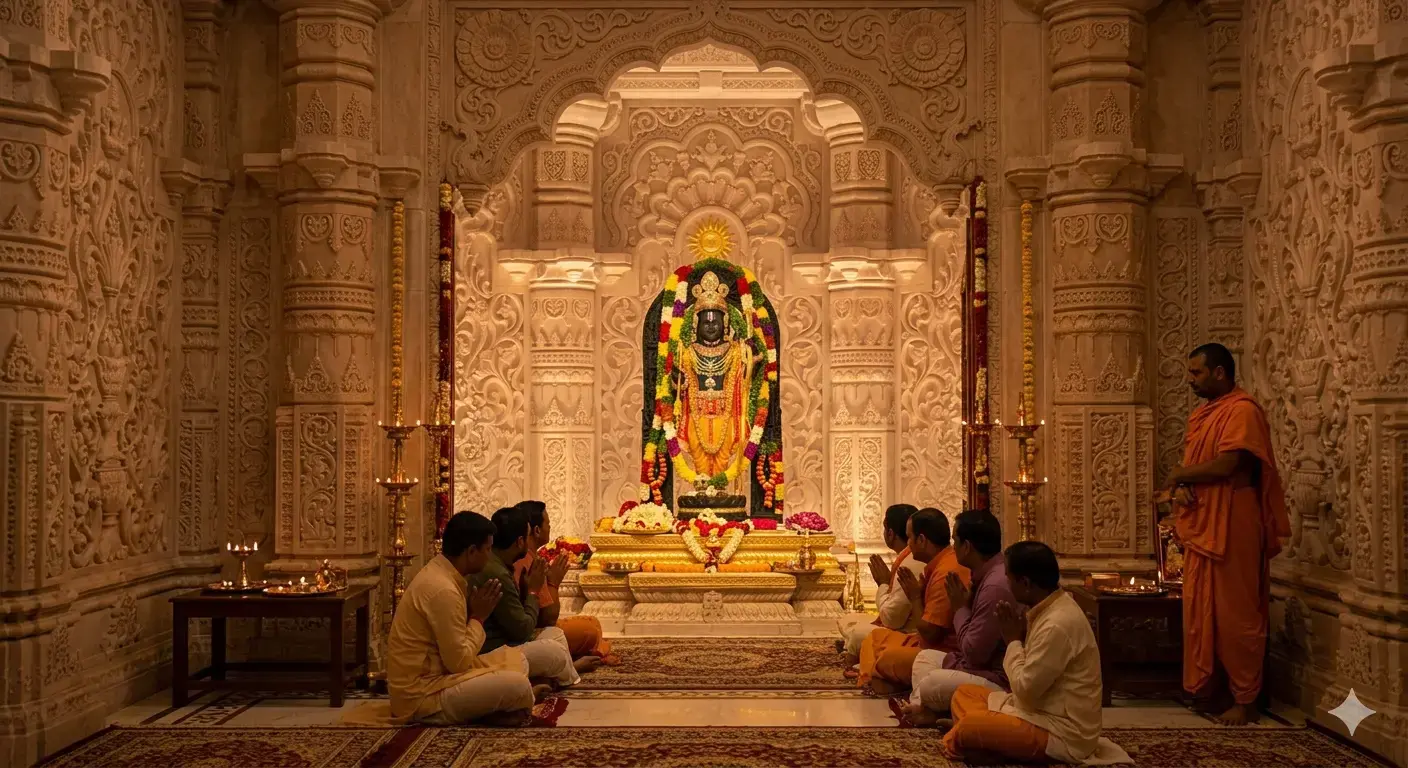 Devotees visiting Ayodhya Ram Mandir for Shri Ram Darshan